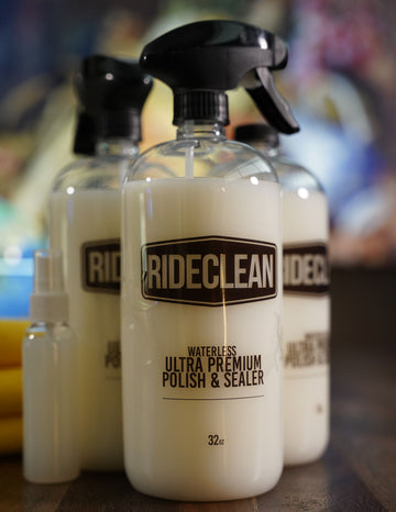 Package Deal: 3 - 32oz Bottles of RideClean + 2 Premium Microfiber Towels